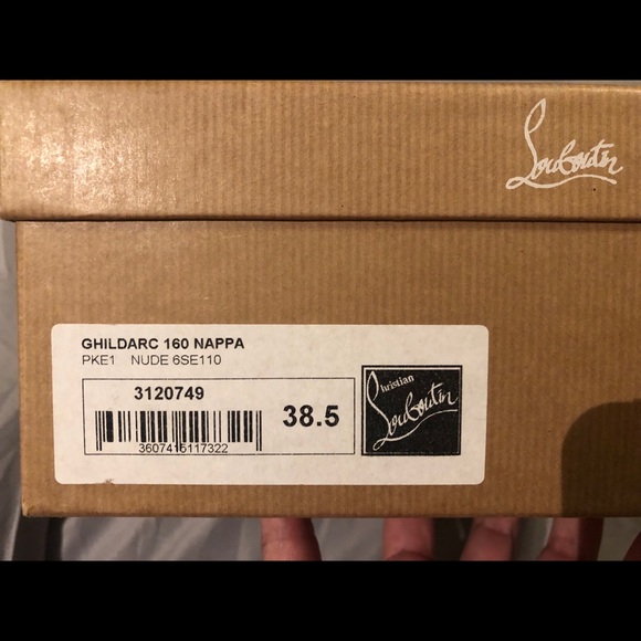 Christian Louboutin Ghildarc 38.5 Nude 160 - Picture 9 of 11